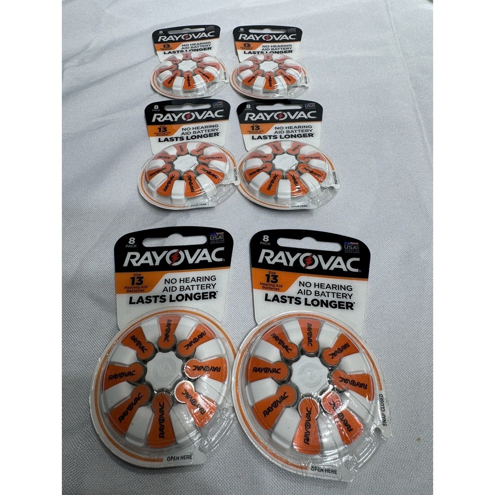 98 Rayovac Extra Advanced Size 13 Hearing Aid Batteries‎ 1.45V Zinc Air Exp 2024
